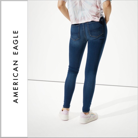 AE Next Level Ripped Super High Rise Skinny Jean Jegging - Picture 2 of 11